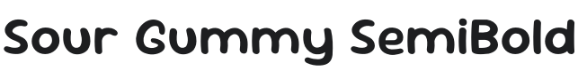 Sour Gummy SemiBold Font Preview