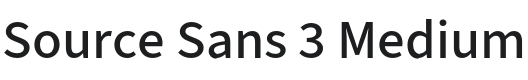 Source Sans 3 Medium Font Preview