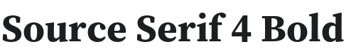 Source Serif 4 Bold Font Preview