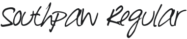Southpaw Font Preview