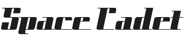 Space Cadet Font Preview