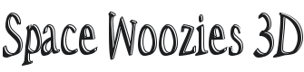 Space Woozies 3D Font Preview