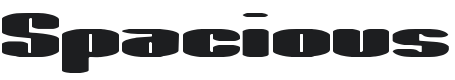 Spacious Font Preview