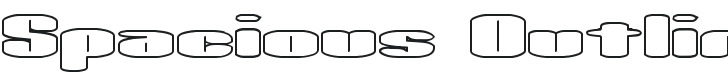 Spacious Outline -BRK- Font Preview