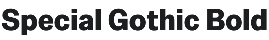 Special Gothic Bold Font Preview