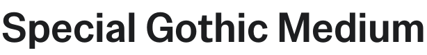 Special Gothic Medium Font Preview