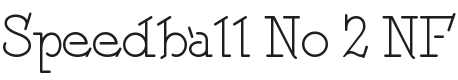Speedball No 2 NF Font Preview