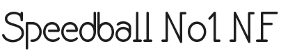 Speedball No1 NF Font Preview