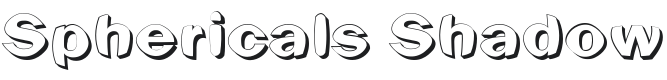 Sphericals Shadow Font Preview