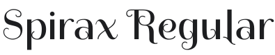 Spirax Font Preview