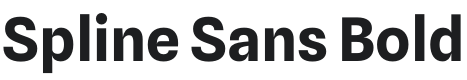 Spline Sans Bold Font Preview