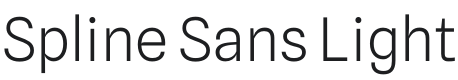 Spline Sans Light Font Preview