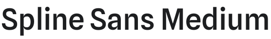 Spline Sans Medium Font Preview