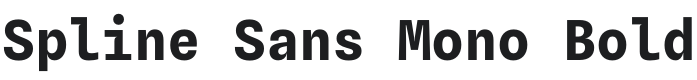Spline Sans Mono Bold Font Preview