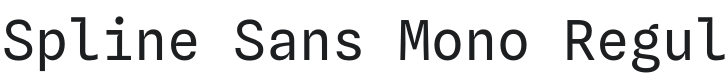 Spline Sans Mono Font Preview