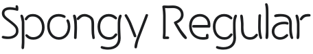 Spongy Font Preview