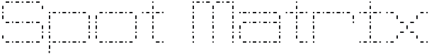 Spot Matrix Font Preview