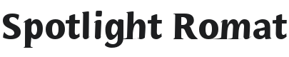 Spotlight Romat Font Preview