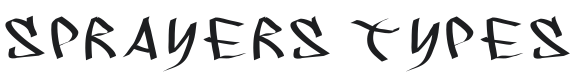 Sprayers Types Font Preview