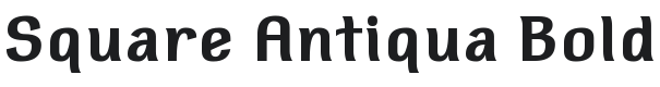 Square Antiqua Bold Font Preview