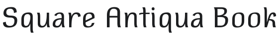 Square Antiqua Font Preview