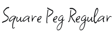 Square Peg Font Preview