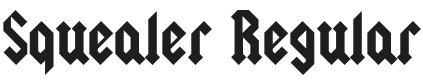Squealer Font Preview