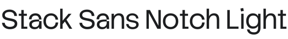 Stack Sans Notch Light Font Preview