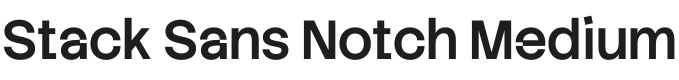 Stack Sans Notch Medium Font Preview