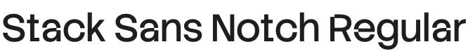 Stack Sans Notch Regular Font Preview
