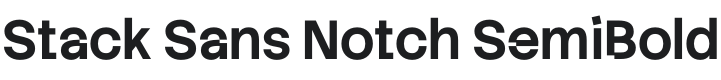 Stack Sans Notch SemiBold Font Preview