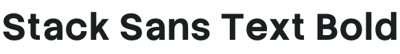 Stack Sans Text Bold Font Preview