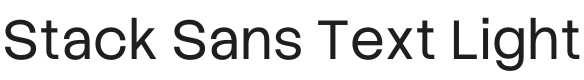 Stack Sans Text Light Font Preview