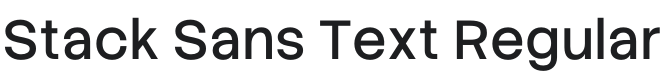 Stack Sans Font Preview