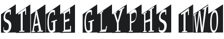 Stage Glyphs Two Font Preview