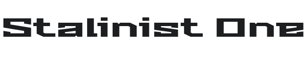Stalinist One Font Preview