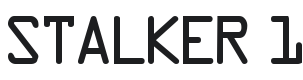 STALKER 1 Font Preview