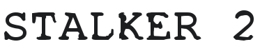 Stalker Font Preview