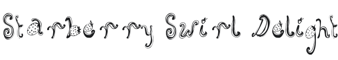 Starberry Swirl Delight Font Preview
