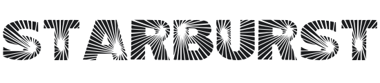 Starburst Font Preview