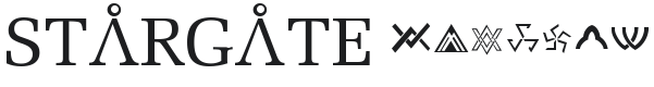 Stargate Font Preview