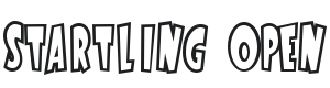Startling Open Font Preview