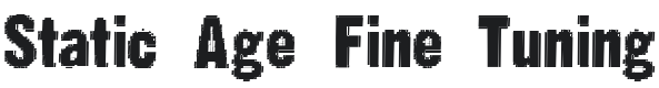 Static Age Font Preview