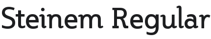 Steinem Font Preview