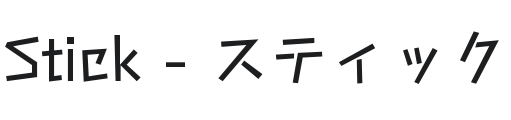 Stick Font Preview
