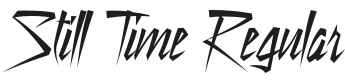 Still Time-Regular Font Preview