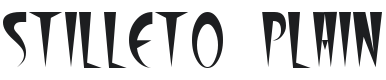 Stilleto Plain Font Preview