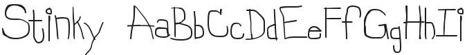 Stinky Font Preview