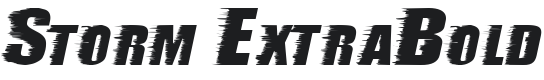 Storm Font Preview