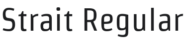 Strait Font Preview